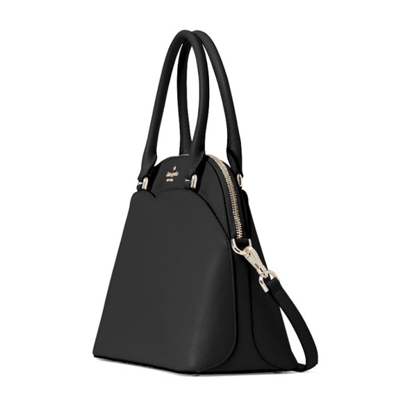 New Kate Spade New York Medium Dome Satchel Saffiano Leather Black with tags⭐️⭐️ - Picture 4 of 16